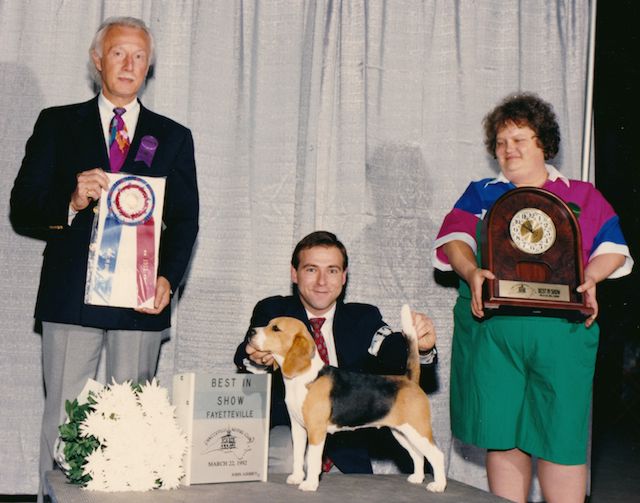 Eddie Dziuk and Judy, Ch. Lanbur Miss Fleetwood